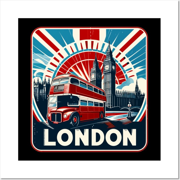 London Bus Wall Art by Vehicles-Art